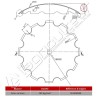 Disque de Déchaumeur 660X6 TC41 - R525 - Crénelé - Gregoire Besson