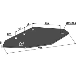 Plaque de support - OMAS