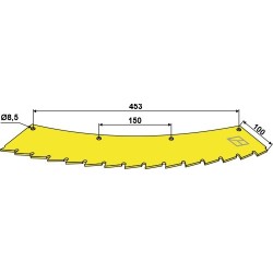 Lame de scie - utilisable à droite et à gauche - John Deere - LCA66038
