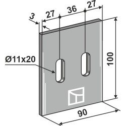 Racloir pour rouleaux packer - Sicma