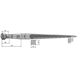 Dent de chargeur 810mm - Zenz-Chief