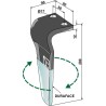 Dent pour herses rotatives (DURAFACE) 280mm, droit - Landsberg - E010146