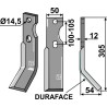 Dent rotative DURAFACE 305x50mm, droit - Jones