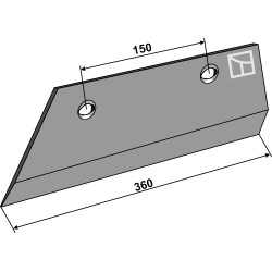 Soc partie arrière 10mm - gauche - Fiskars