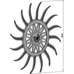 roue étoile, compl. avec bague - Yetter