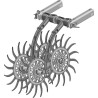 Roue étoile pour houe rotative, élément compl.