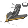 Soc triangulaire 240mm - Carbure