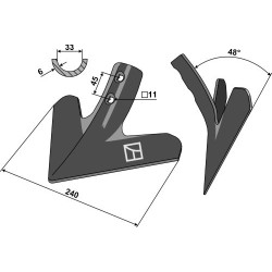 Soc triangulaire 240mm - Kerner - 30996