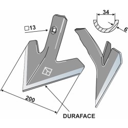 Soc triangulaire 200mm - DURAFACE - Kuhn - H2243170