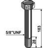 Boulon - 5/8''UNF - Twose - 7390006