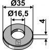 Rondelle Ø35x4xØ16,5 - Kubota - MA6300095Y