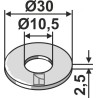 Rondelle Ø30x2,5xØ10,5 - DIN9021 - Nobili - FLS0262