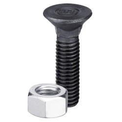 Boulon de charrue DIN608 M11x1,5x35 et écrou hexagonal