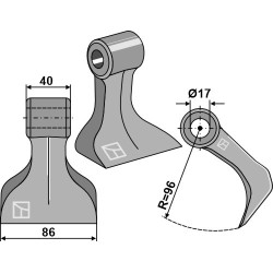 Marteau broyeur 86x40mm - Berti - MG/5674 - 120200006