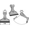 Marteau broyeur 115x37mm - PTA - Kuhn - 6061900