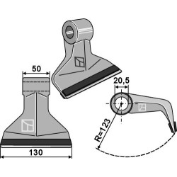 Marteau broyeur 130x50mm - PTA - Fehrenbach - EM63
