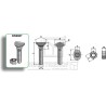 Boulon de cultivateur - M8x20 - 6.8