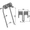 Griffe de semoir Ø8mm - Amazone - 215719 / 2042338