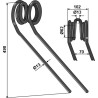 Griffe de semoir Ø13mm, droit - Lemken - 35310035