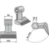 Marteau broyeur avec rechargement 103x54mm - Nobili