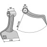 Marteau broyeur 115x51mm - Kuhn - JX136378