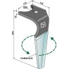 Dent pour herses rotatives (DURAFACE), gauche - Kuhn - K2500070 / K2500071