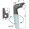 Dent pour herses rotatives (DURAFACE) 300mm, droit - Amazone - 954426