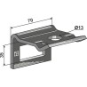Bride de fixation pour dent 45x12