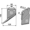 Dent rotative 145x80mm, gauche - Massano - M40.0109