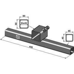 Barre de fixation transversale pour étoiles à doigts 440mm