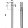 Dent pour herses rotatives 306mm - Breviglieri / Breviagri - 0028081