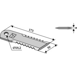 Couteau broyeur de paille - New Holland - 84065059