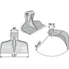 Marteau broyeur 137x40mm - Breviglieri / Breviagri - 0056123