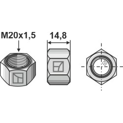 Écrou M20