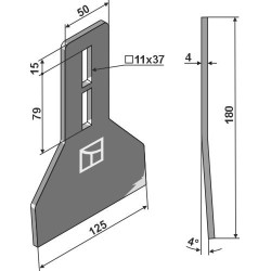 Racloir pour rouleaux packer - Regent - B11.05.15