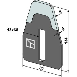 Racloir pour rouleaux packer - DURAFACE - Kverneland - A137097894