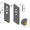 Couteau pour épandeur à fumier - Carbure - Tebbe - 61322H