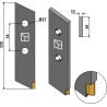 Couteau pour épandeur à fumier - Carbure - Tebbe - 61320H