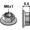Écrou de serrage M6x1