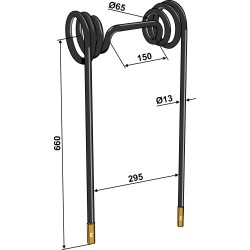 Dent de paille Ø13mm - Carbure - Lemken - 35310054