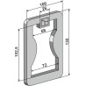 Plaque 130x8x100 - Kuhn - H2235050