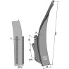 Déflecteur - droit - Amazone / BBG - 951374