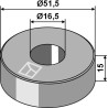 Entretoise d'écartement 15xØ16,5xØ51,5 - Kverneland - MA6400072