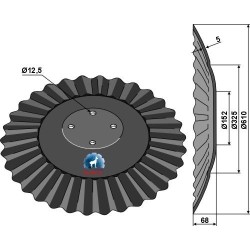 Disque Razor Ø610x5 - Forges de Niaux