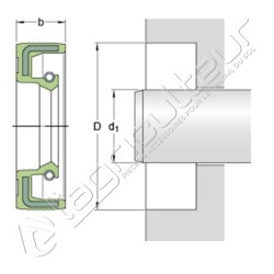 Joint d'étanchéité radial 75x90x10 HMS5 V