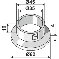 Entretoise nylon