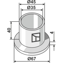 Entretoise nylon