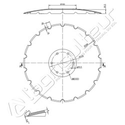 Disque de Déchaumeur HE-VA 513x4 - 690153508