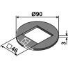 Rondelle de réglage Ø90x3x46 - Güttler - 13550000