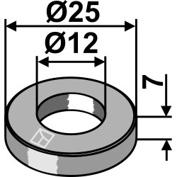 Entretoise 7xØ12xØ25 - GreenTec - 8481008